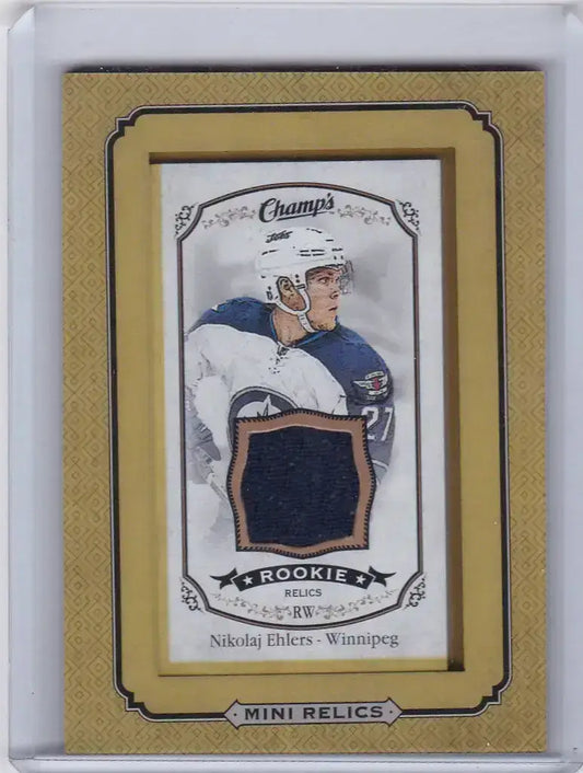 2015-16 Mini Relic Nikolaj Ehlers Winnipeg Jets - Hockey Card Single