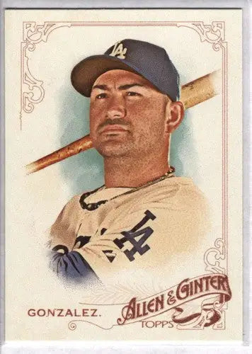 Original gloss 2015 Allen and Ginter Adrian Gonzalez baseball card Dodgers NM-MT