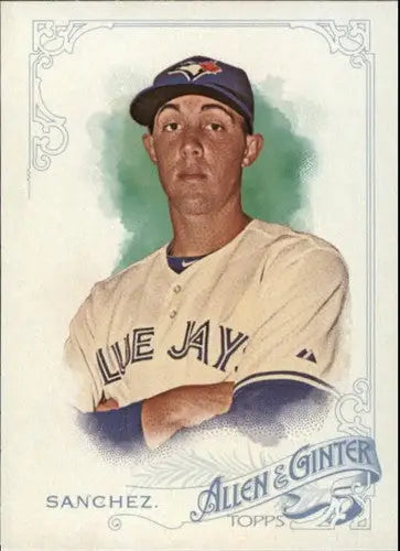 Original gloss Aaron Sanchez baseball card featuring Blue Jays from 2015 Allen and Ginter