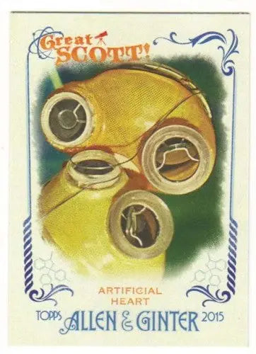 Vintage artificial heart with original gloss from Ginter Great Scot series, product ID 15396