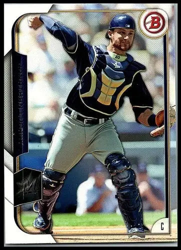 Jonathan Lucroy NM-MT baseball catcher card with original gloss from 2015 Bowman