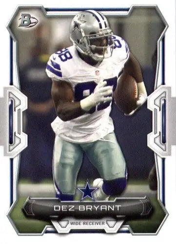 Dez Bryant football card 2015 Bowman NM-MT with original gloss featuring Dez Bryant
