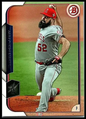Original gloss baseball card featuring Matt Shoemaker NM-MT from 2015 Bowman Angels