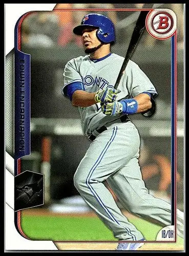 Edwin Encarnacion baseball card with original gloss from 2015 Bowman Blue Jays NM-MT
