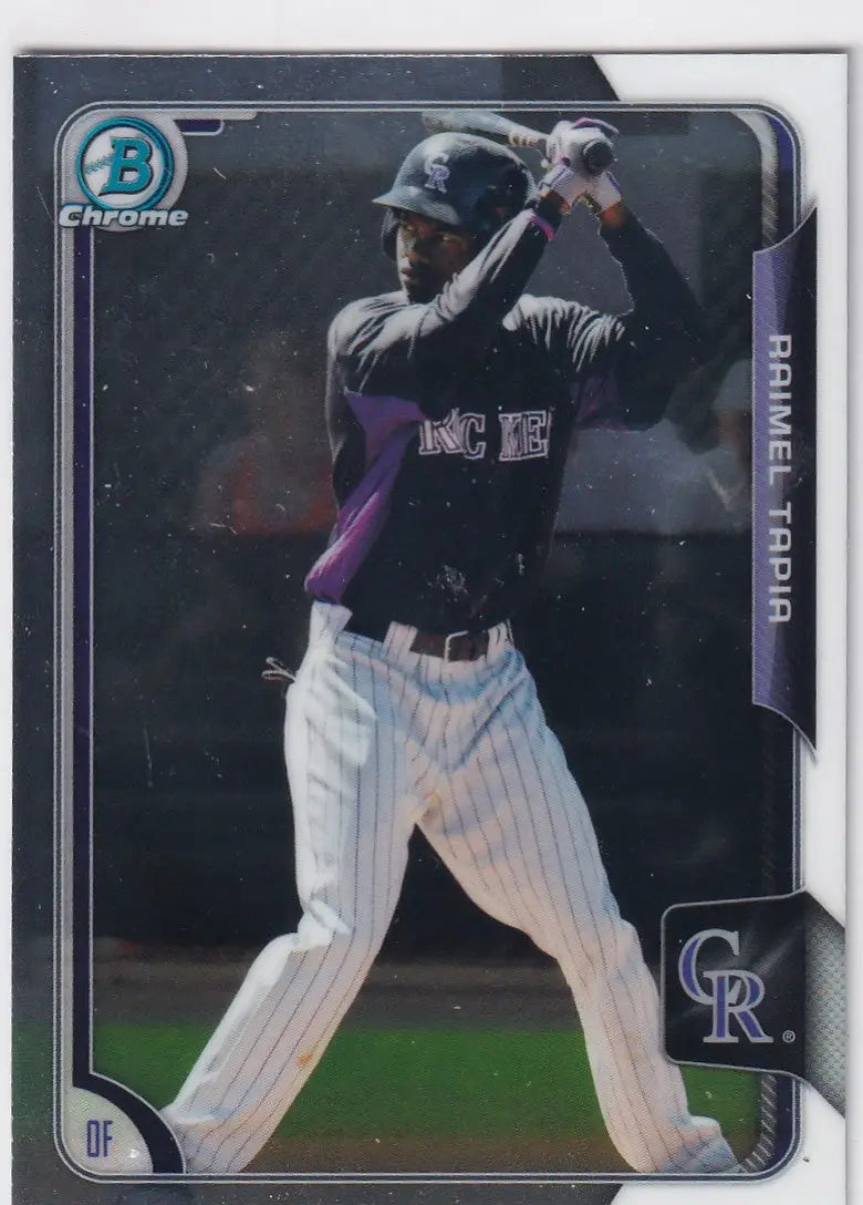 2015 BOWMAN CHROME #BCP68 RAIMEL TAPIA- COLORADO ROCKIES - Baseball Card Single