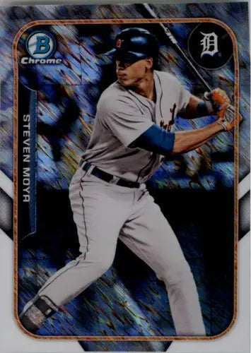 Steven Moya baseball card from 2015 Bowman Chrome Farm’s Finest Mini collection