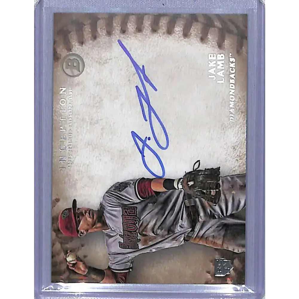 2015 Bowman Inception #RA-JL Jake Lamb Rookie Autographs NM-MT Baseball Card - Baseball Card Single
