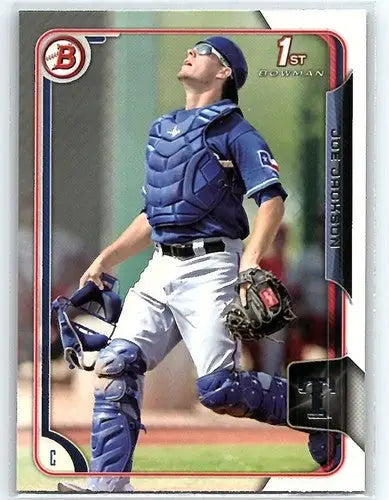 Original gloss Bowman prospects baseball card BP120 Joe Jackson rookie Rangers ID 22229