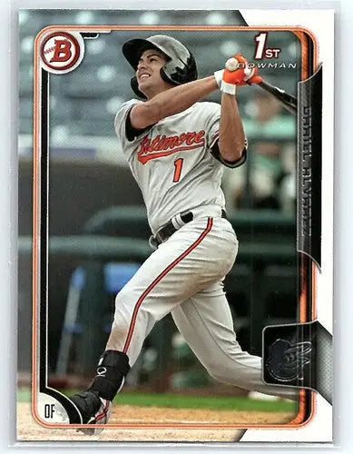 Original gloss 2015 Bowman Prospects BP145 Dariel Alvarez rookie baseball card
