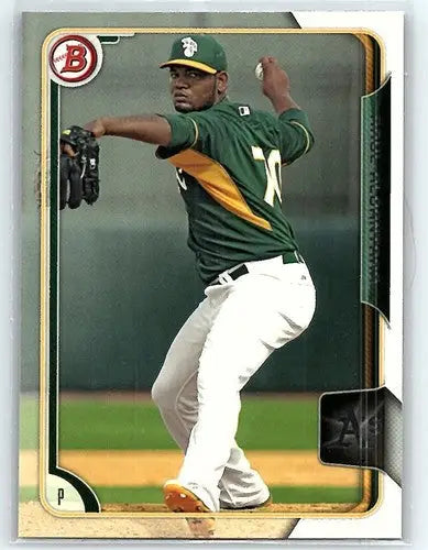 Baseball card featuring Raul Alcantara from Bowman Prospects BP146 RAUL ALCANTARA RC
