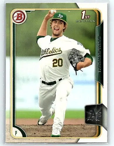 Original gloss Baseball card featuring Seth Streich from Bowman Prospects BP96 set