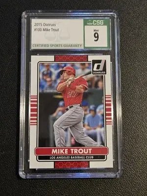 2015 Donruss #100 Mike Trout CSG 9 - Baseball Card Single