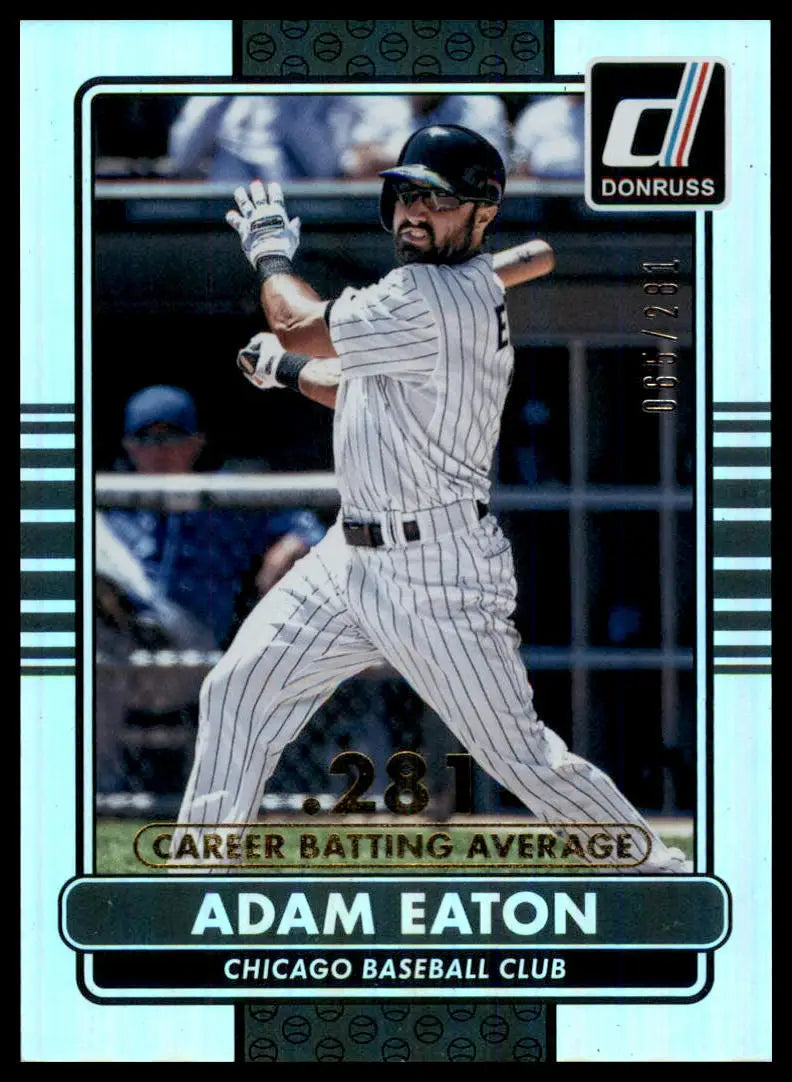 2015 Donruss - Stat Line Career Adam Eaton 70 /281 Chicago White Sox NM - Baseball Card Single