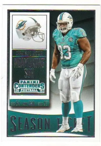 2015 Panini Contenders Season Ticket #77 Ndamukong Suh NM-MT Dolphins - Football Card Single