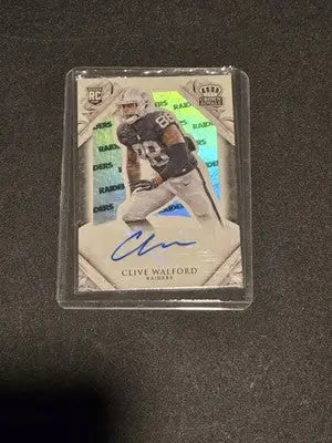 2015 Panini Crown Royale #158 Clive Walford Rookies Retail Team Name #/25 - Football Card Single