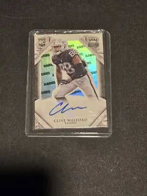2015 Panini Crown Royale #158 Clive Walford Rookies Retail Team Name #/25 - Football Card Single