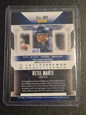 2015 Panini Elite Extra Edition #101 Ketel Marte Purple Status-Die Cut #/150 - Baseball Card Single