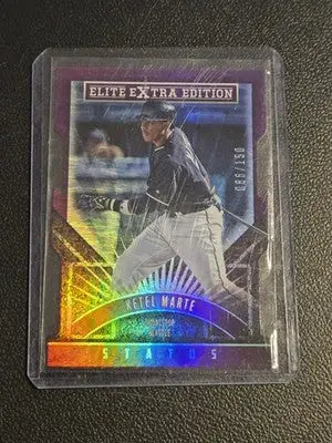 2015 Panini Elite Extra Edition #101 Ketel Marte Purple Status-Die Cut #/150 - Baseball Card Single