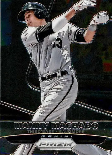 Original gloss Panini Prizm Manny Machado baseball card from 2015 Orioles collection