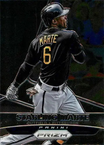 2015 Panini Prizm Starling Marte baseball card with original gloss Pirates ID 3793