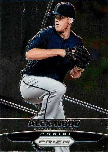 Alex Wood baseball card from Panini Prizm 2015 with original gloss Braves ID 20495