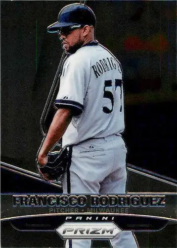 2015 Panini Prizm Francisco Rodriguez Baseball Card with Original Gloss NM-MT