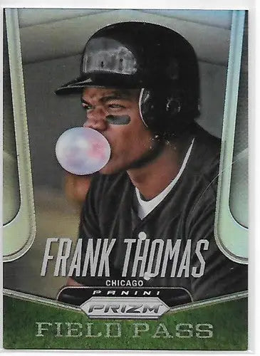 Original gloss of Frank Thomas baseball card from Panini Prizm Field Pass series