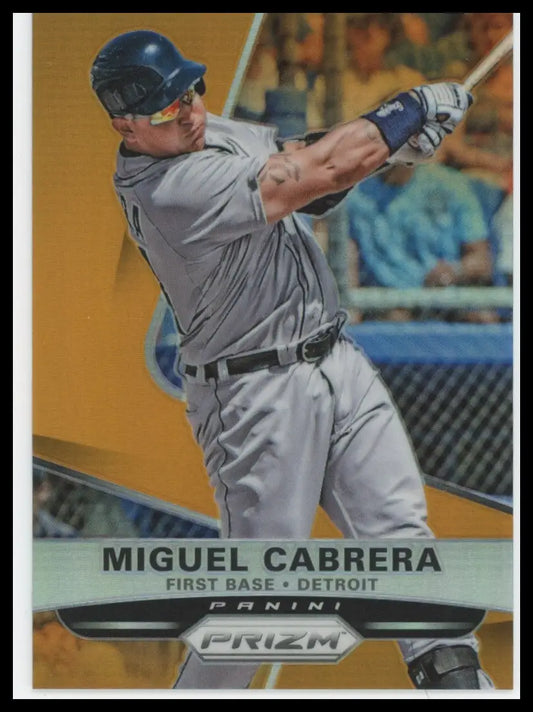 2015 Panini Prizm - Orange Prizms Miguel Cabrera 119 /60 Detroit Tigers NM - Baseball Card Single