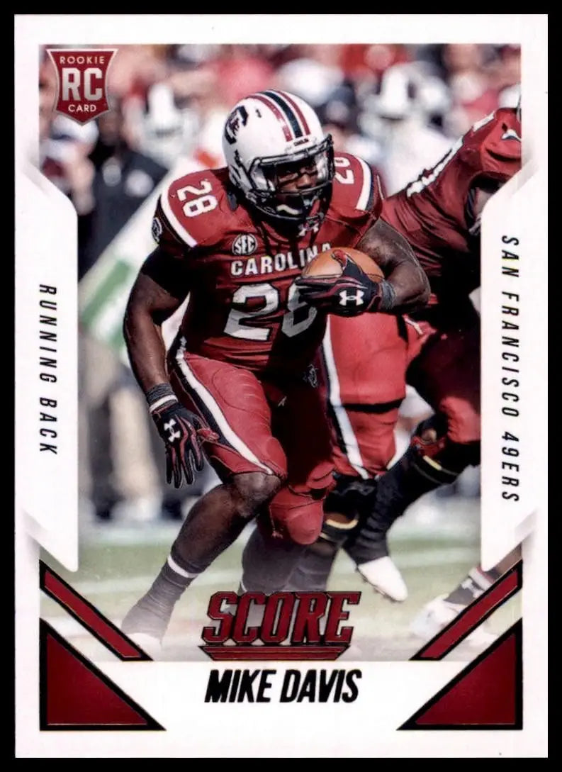 2015 Panini Score Mike Davis Rookie #394 San Francisco 49ers Football Card NFL - Football Card Single