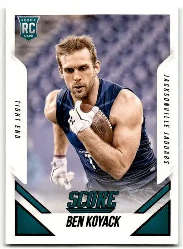 2015 Panini Score Rookies Ben Koyack rookie card with original gloss and collectible value