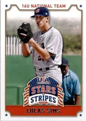 2015 Panini Stars and Stripes #66 Lucas Sims NM-MT - Baseball Card Single