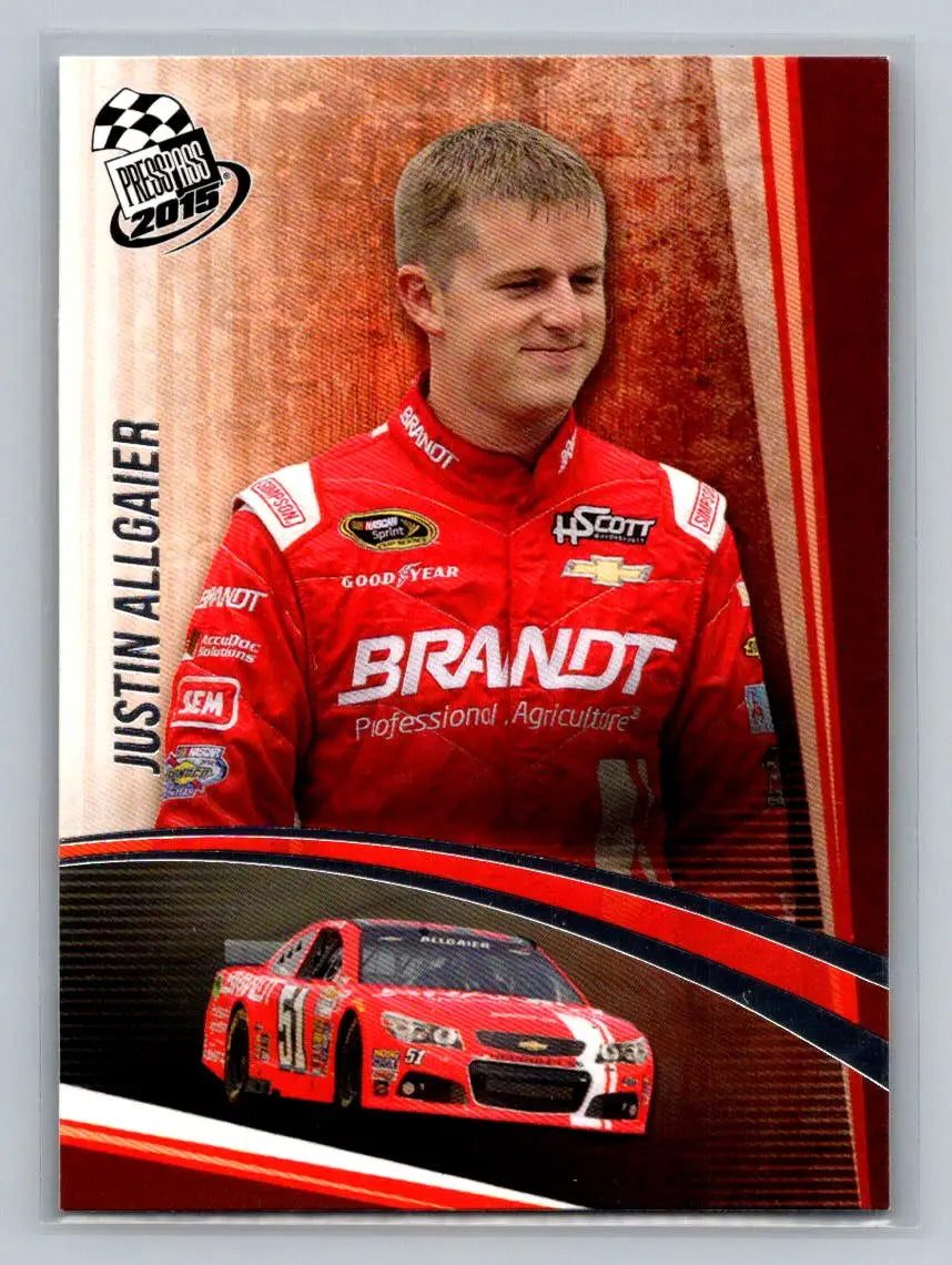 2015 Press Pass Cup Chase #2 Justin Allgaier Retail - Racing Card Single