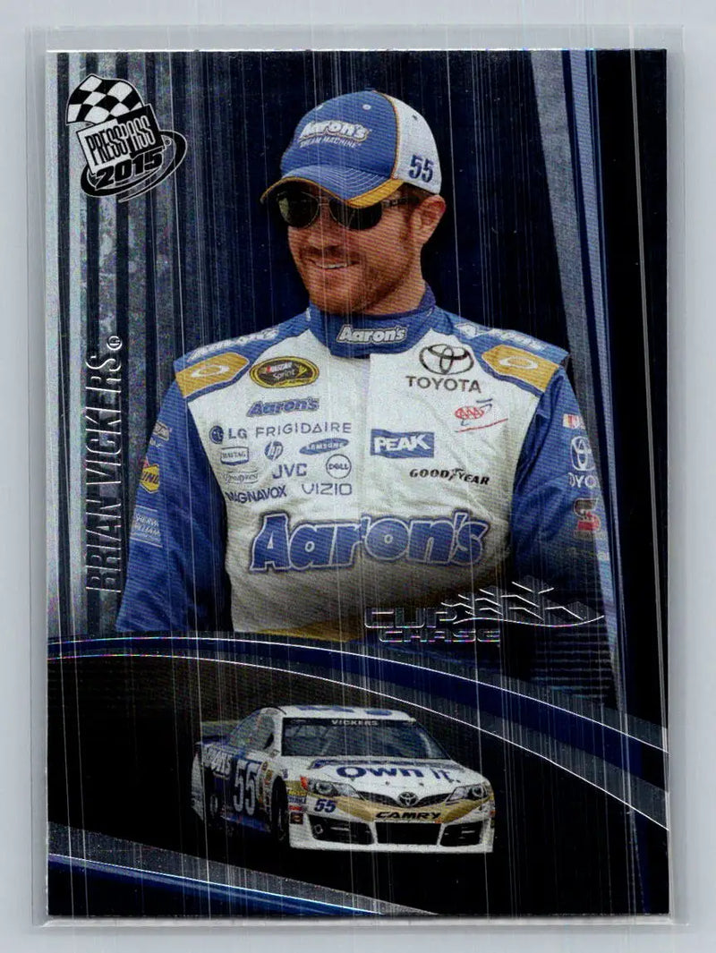 2015 Press Pass Cup Chase #35 Brian Vickers Michael Waltrip Racing - Racing Card Single