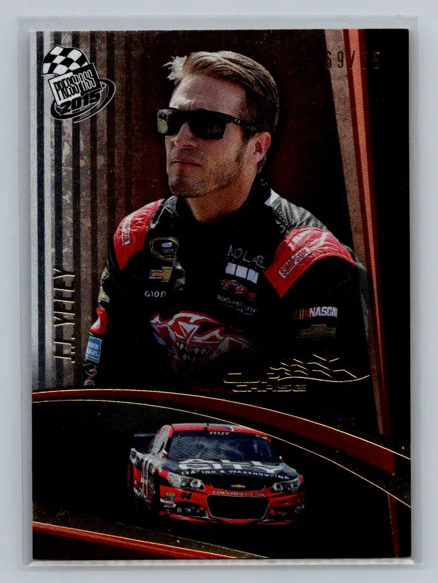 2015 Press Pass Cup Chase #39 J.J. Yeley Gold #/75 Xxxtreme Motorsports - Racing Card Single