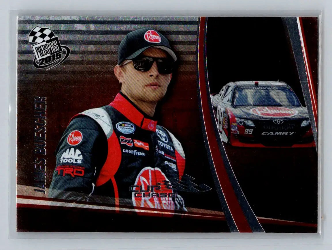 2015 Press Pass Cup Chase #44 James Buescher Blue #/25 RAB Racing - Racing Card Single