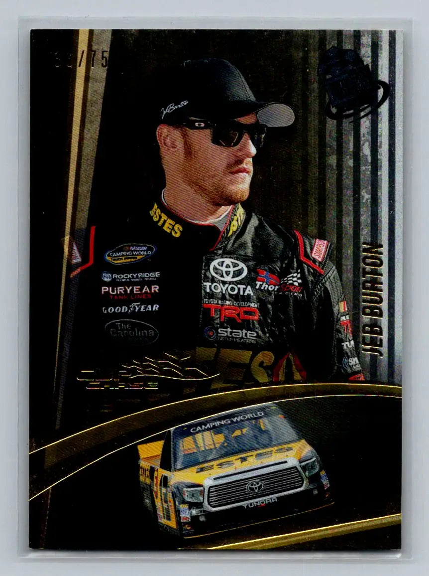 2015 Press Pass Cup Chase #56 Jeb Burton Gold #/75 ThorSport Racing - Racing Card Single
