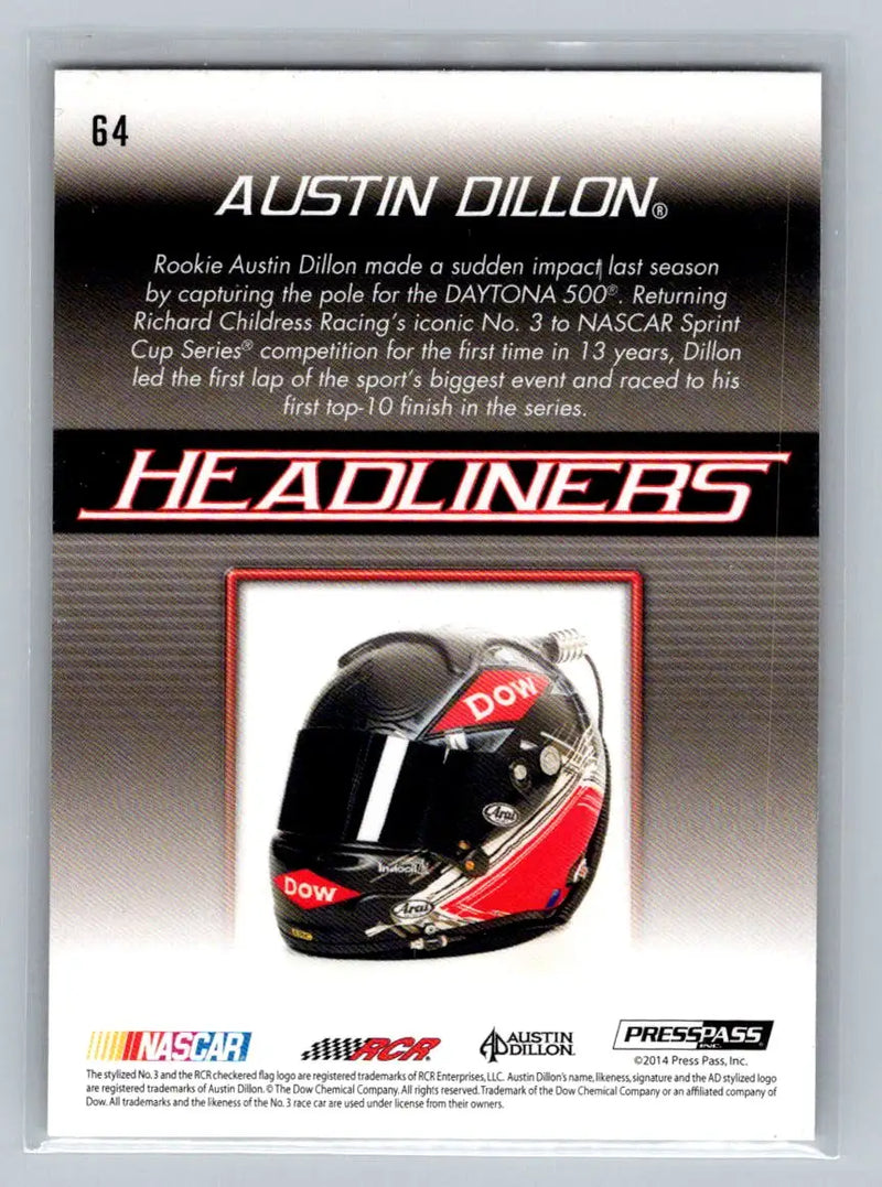 2015 Press Pass Cup Chase #64 Austin Dillon Richard Childress Racing - Racing Card Single