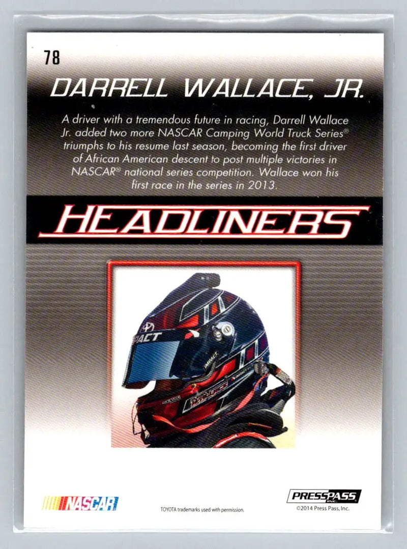 2015 Press Pass Cup Chase #78 Darrell Wallace Jr. Retail Kyle Busch Motorsports - Racing Card Single