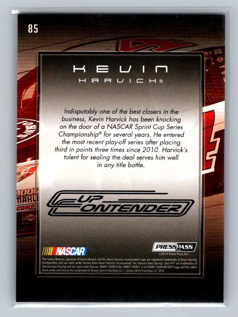 2015 Press Pass Cup Chase #85 Kevin Harvick Retail Stewart-Haas Racing - Racing Card Single