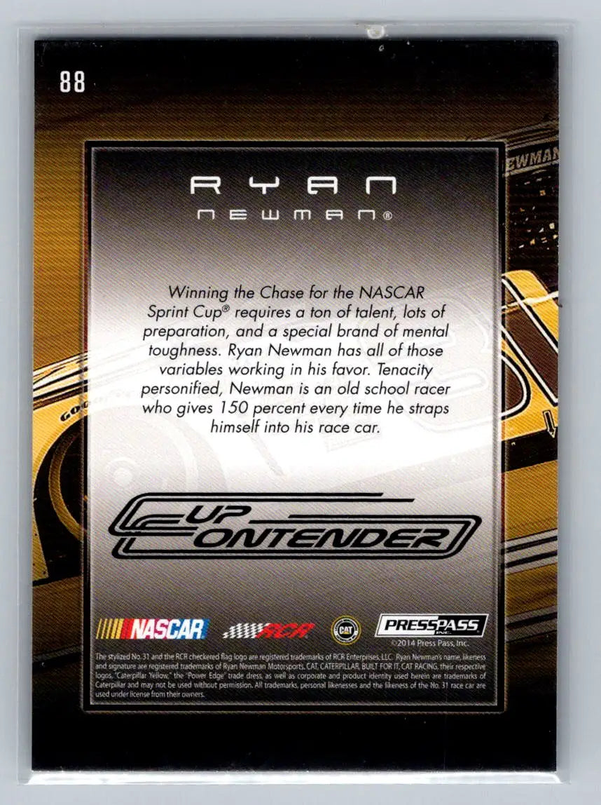 2015 Press Pass Cup Chase #88 Ryan Newman Richard Childress Racing - Racing Card Single