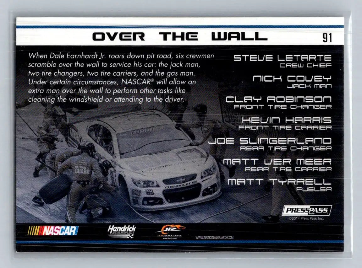 2015 Press Pass Cup Chase #91 No. 88 National Guard Chevrolet - Racing Card Single