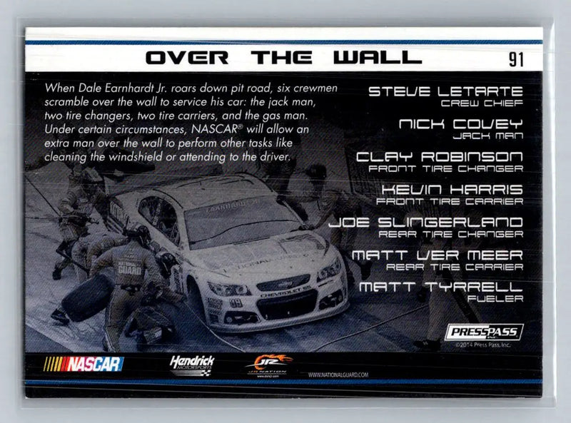 2015 Press Pass Cup Chase #91 No. 88 National Guard Chevrolet - Racing Card Single