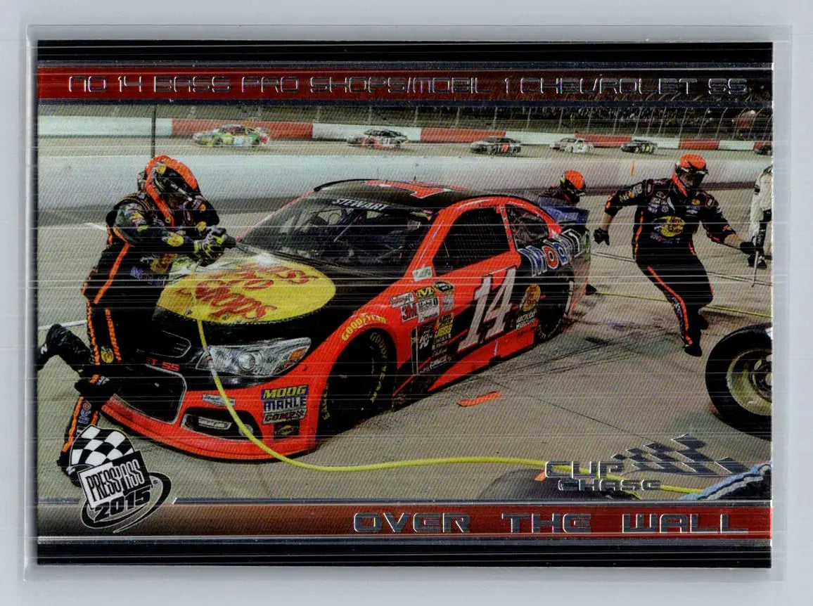 2015 Press Pass Cup Chase #98 No. 14 Bass Pro Shops/Mobil 1 Chevrolet SS OTW - Racing Card Single