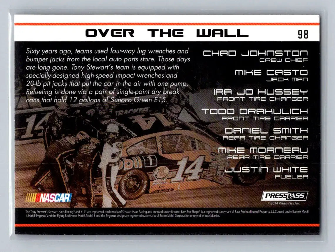 2015 Press Pass Cup Chase #98 No. 14 Bass Pro Shops/Mobil 1 OTW Retail - Racing Card Single