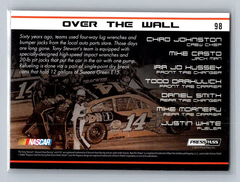 2015 Press Pass Cup Chase #98 No. 14 Bass Pro Shops/Mobil 1 OTW Retail - Racing Card Single