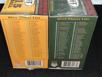2015 Sage Hit Low & High Series Football Hobby Box Lot (2) with 22 Autographs - Football Card Box
