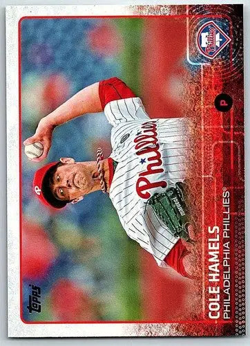 2015 Topps Cole Hamels baseball card NM-MT with original gloss featuring Cole Hamels