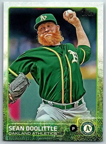 2015 Topps Sean Doolittle baseball card with original gloss NM-MT Athletics
