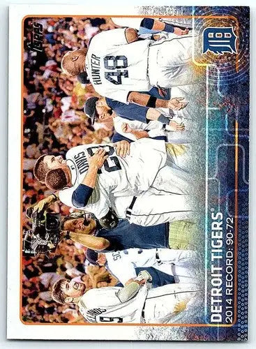 Original gloss Detroit Tigers baseball card from 2015 Topps #126 in NM-MT condition