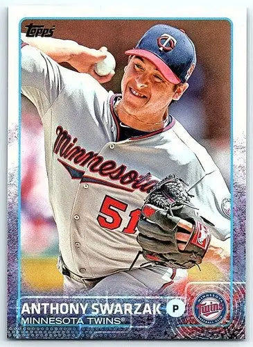 2015 Topps #128 Anthony Swarzak NM-MT Twins - Baseball Card Single